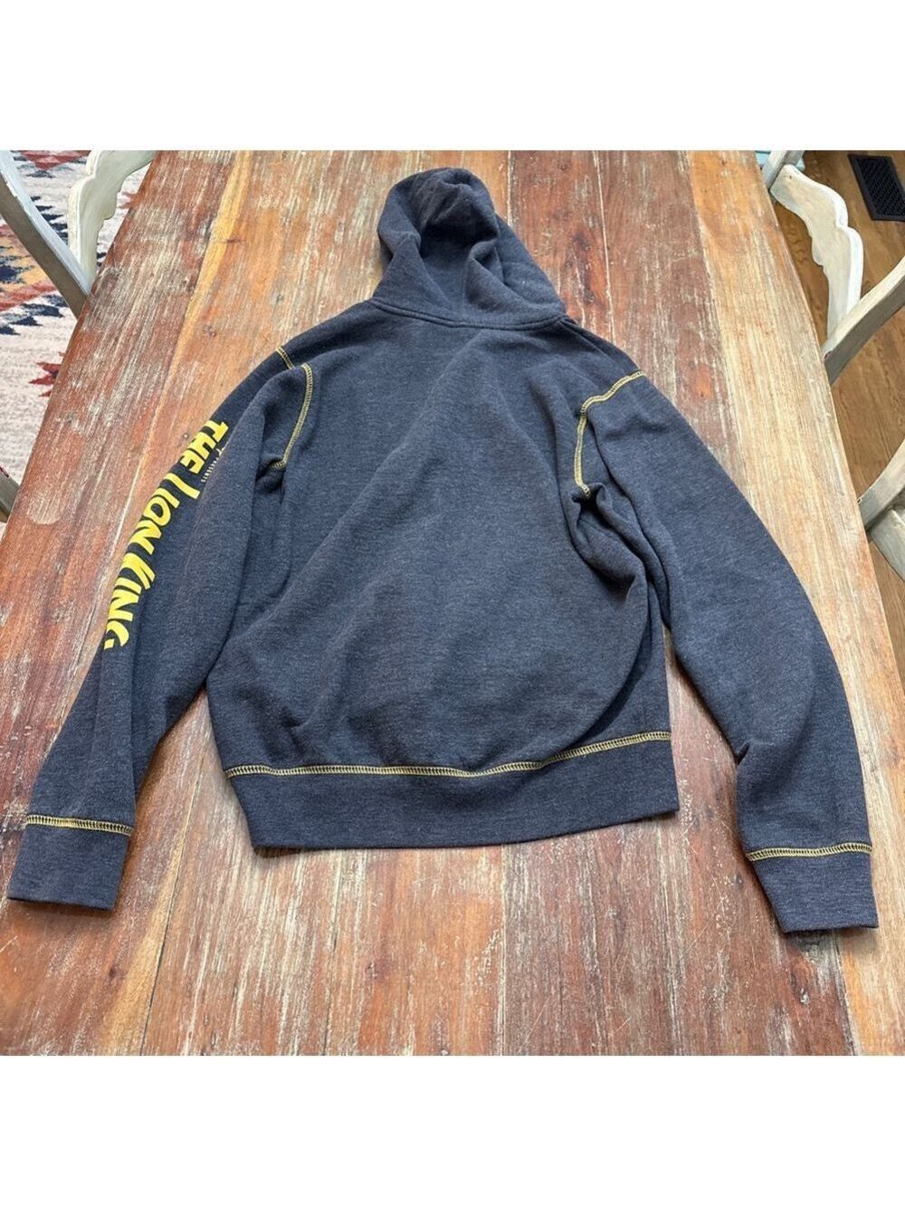 Disney The Lion King Broadway Full Zip Hoodie Gray Yellow XS - Picture 10 of 10